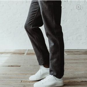Taylor Stitch Camp Pant in Charcoal Wool